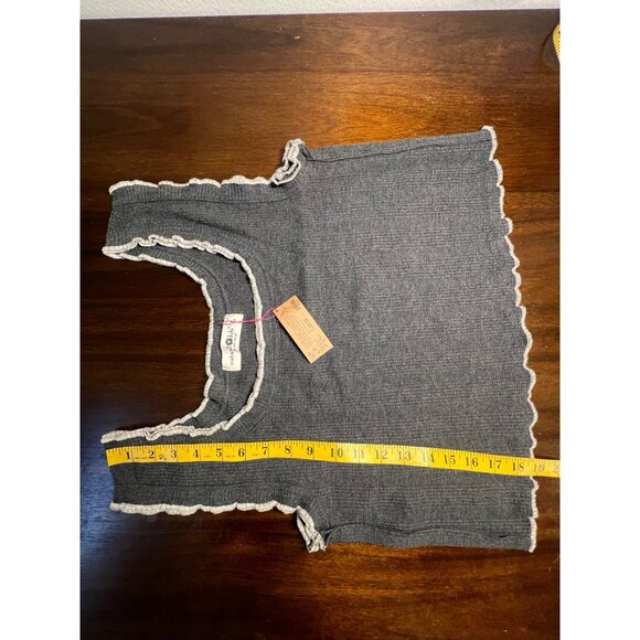 NWT Natural Life Nature Granola Whimsigoth Indie Tank Waffle Lettuce Hem Large - Picture 8 of 9